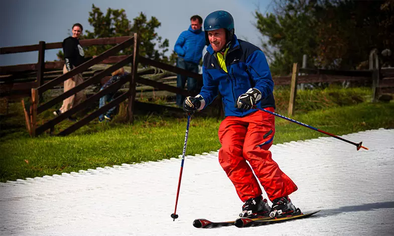 60 Minutes Level 1 Ski or Snowboard Lessons for 1, 2, 3, or 4 People!