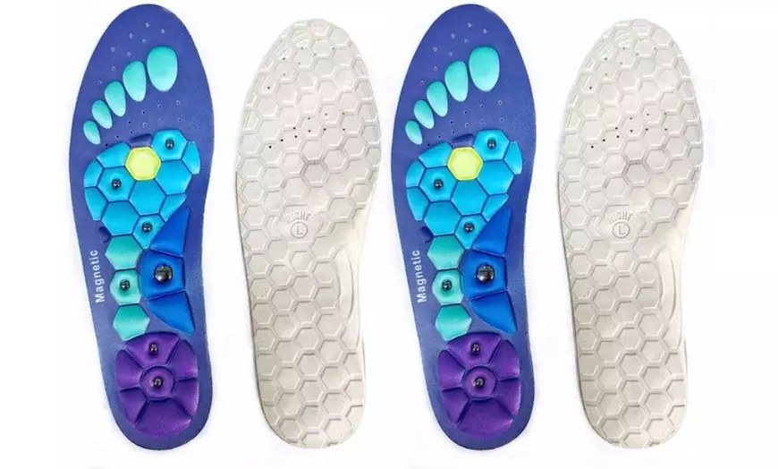 Image 3: 1 of 2 paar magnetische comfort-inlegzolen met acupressuur