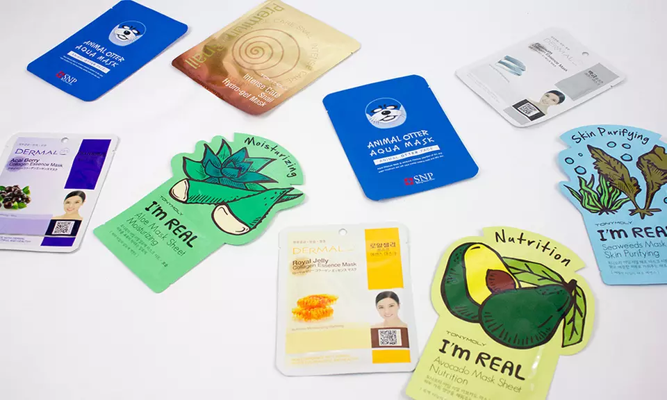 K-Beauty Moisturizing Mask Set (9-Piece) - Primary Image