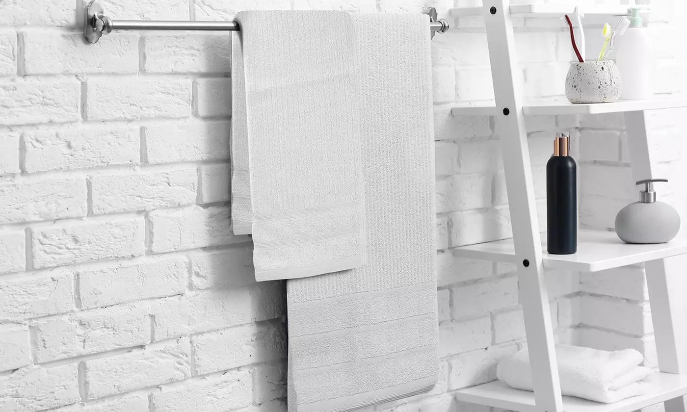 Royal Comfort Egyptian Cotton 8 Piece Towel Pack Granite, White & More