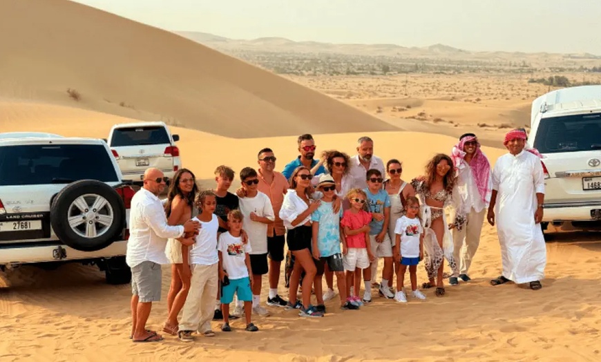 Image 4: Abu Dhabi Desert Safari+ Central/Home/Hotel Pickup–Dinner & Live Shows