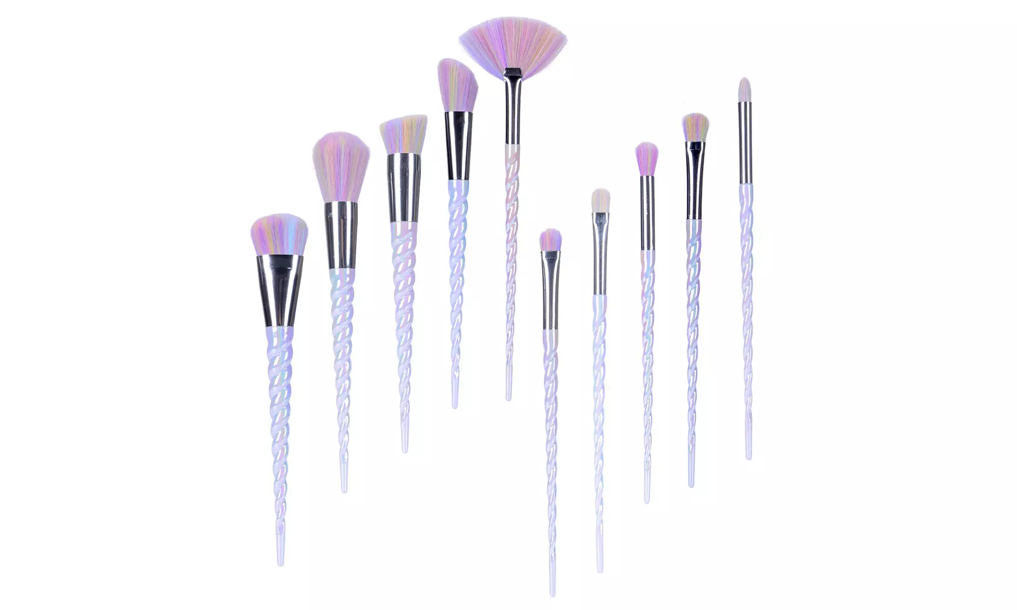 Unicorn Multicolor Bristled Makeup Brush Set (10-Piece) - Primary Image