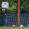 Image 2: 2-in-1 Basketball Hoop and Football Set