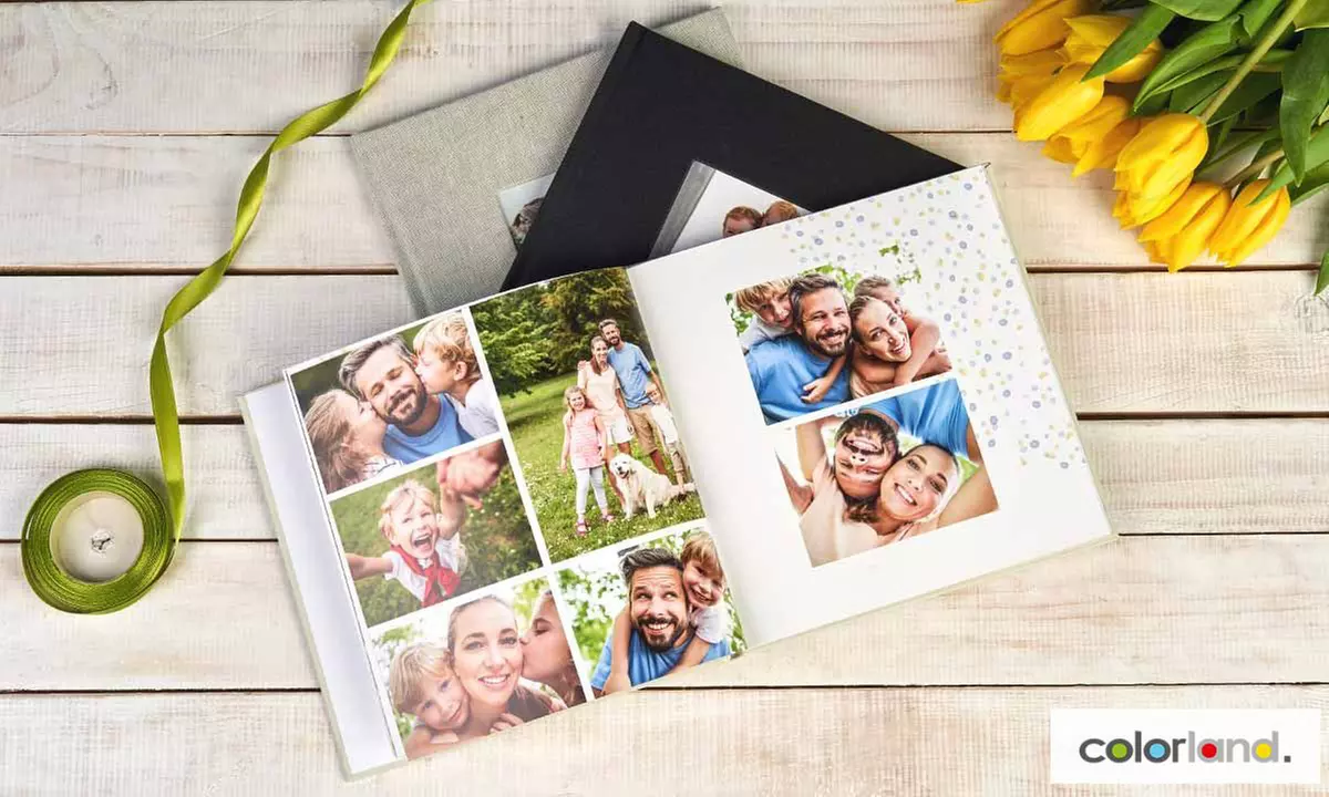 Livre photo premium carré avec Colorland