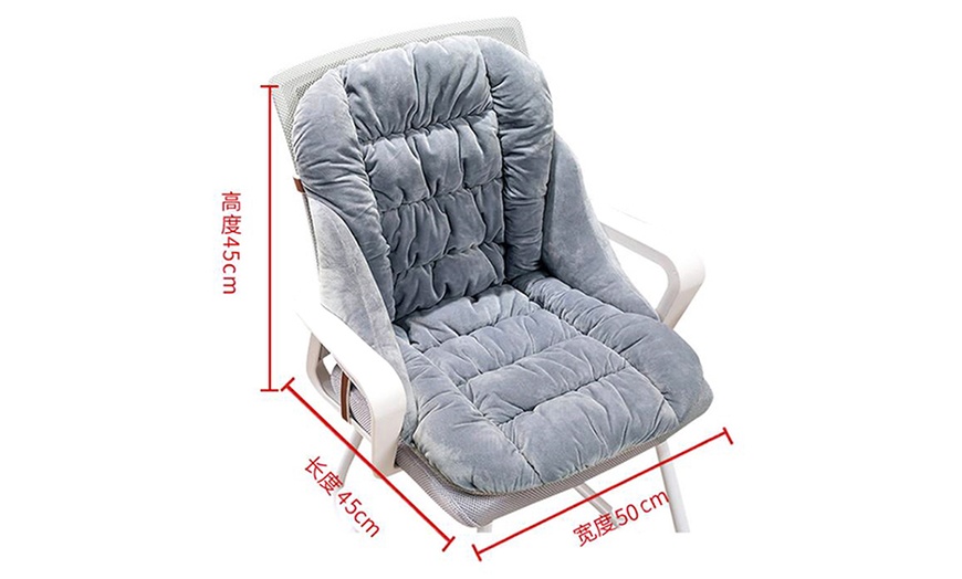 Image 9: Winter Warm Seat Cushion Backrest