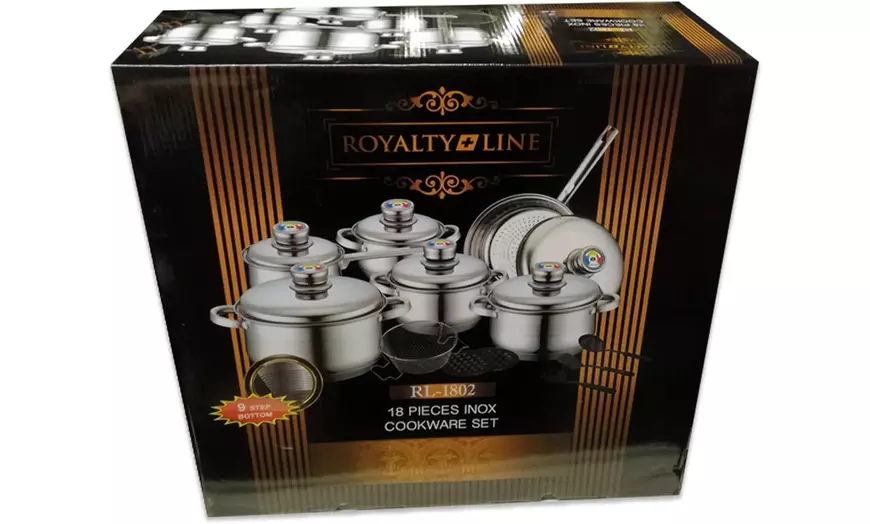 Image 11: Batteria di cucina da 16 o 18 pezzi Royalty Line