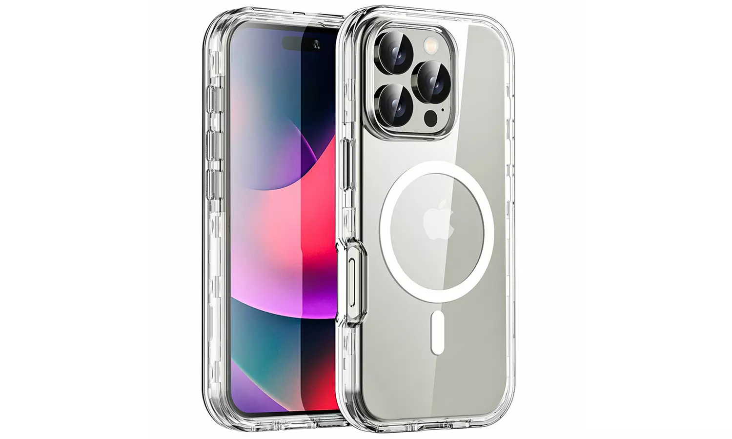 MagSafe Clear Case For iPhone 16 Pro Max 16 Heavy Duty Shockproof 3-Layer Cover