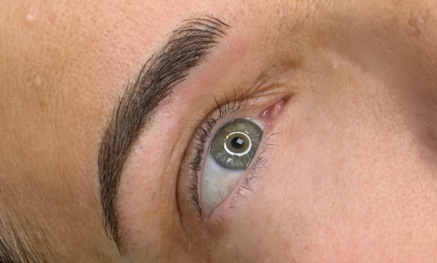 Image 1: Microblading or Fusion Brows Session for Natural-Looking Eyebrows 
