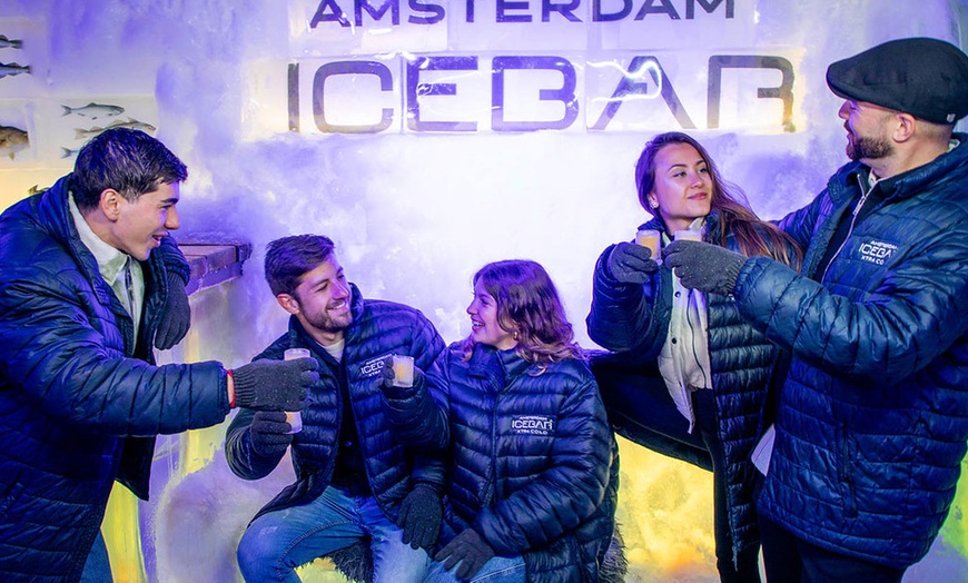 Image 1: Skip the Line Tickets to Icebar Amsterdam Including 3 Drinks!