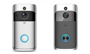  Wi-Fi Video Smart Doorbell with Optional Batteries and Chime 