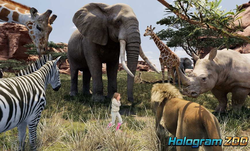 Image 1: Xmas Special: One To Five Admissions To Any Hologram Zoo Experience