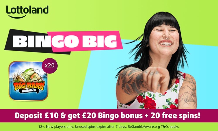 Image 2: Get a Bingo Bonus and a Bundle of Free Spins for Big Bass Bonanza Mini