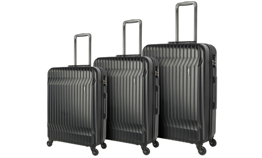 Image 4: Set of Three Hard-Shell ABS Suitcases