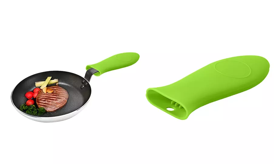 Silicone Pot Holder Cast Iron Hot Skillet Handle Cover Potholder Pan Sleeve