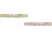 Italian Sterling Silver 2tone Diamond Cut Braided Bracelet - Second Medium