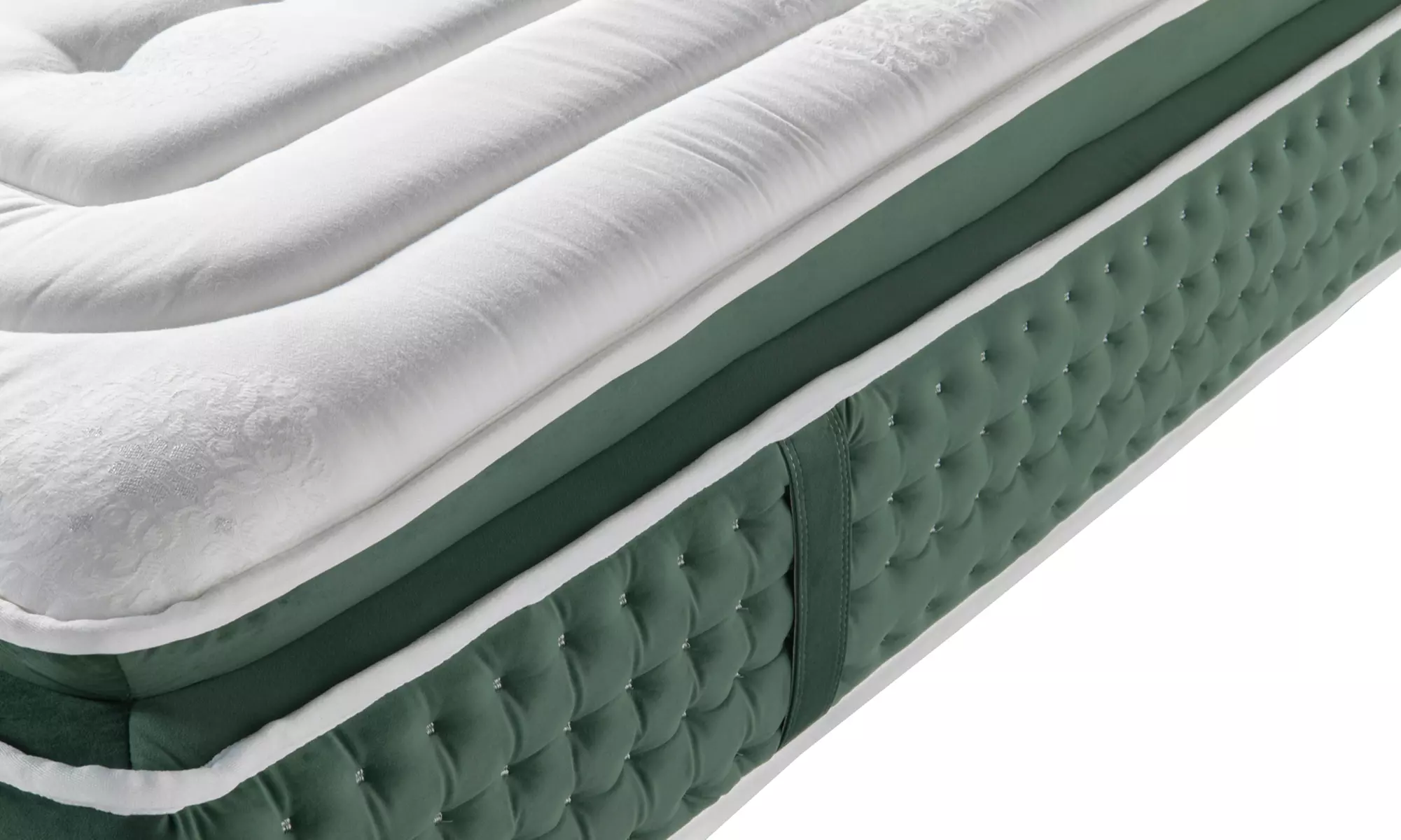 Emeraude-Matratze: Premium mit integriertem Topper & Nano-Federn 33 cm