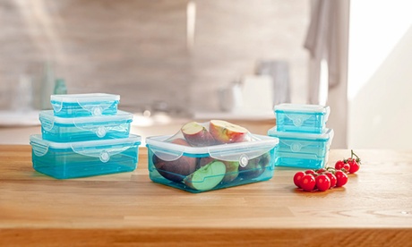 1 o 2 set da 6 contenitori ermetici per cibo con coperchi morbidi
