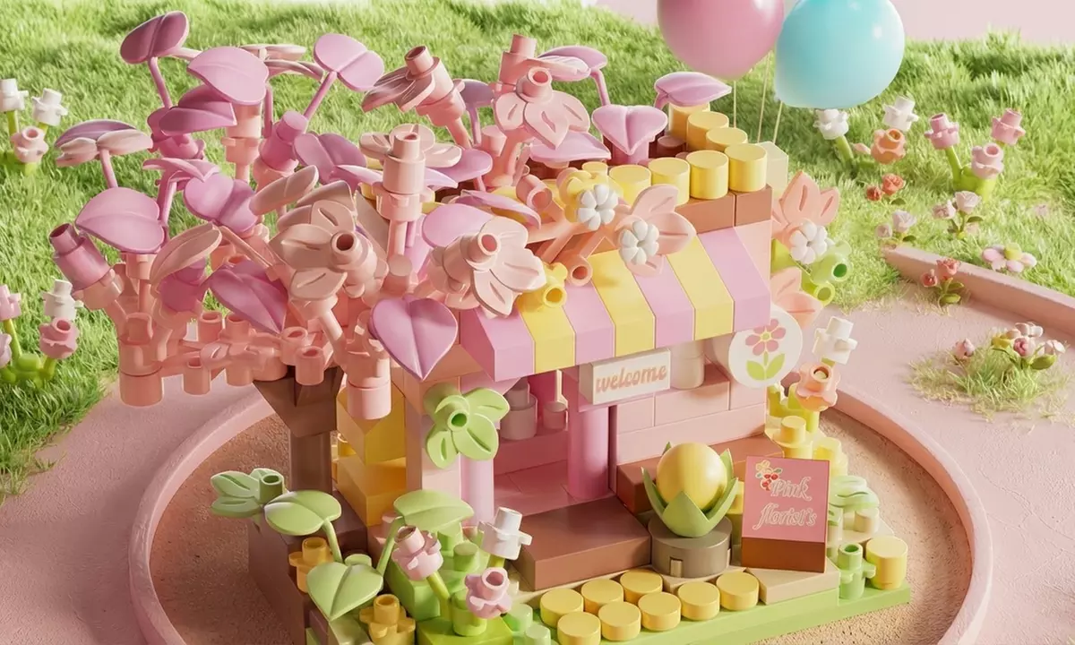 Set de 6 micro-boutiques féeriques à construire