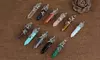 Healing Crystal Wrapped Pointed Natural Quartz Stone Necklace Pendant