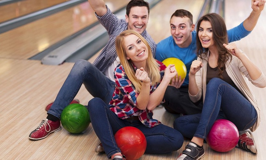 Image 1: 60/90 Min of Unlimited Bowling w/ Shoe Rental at North Arlington Bowl