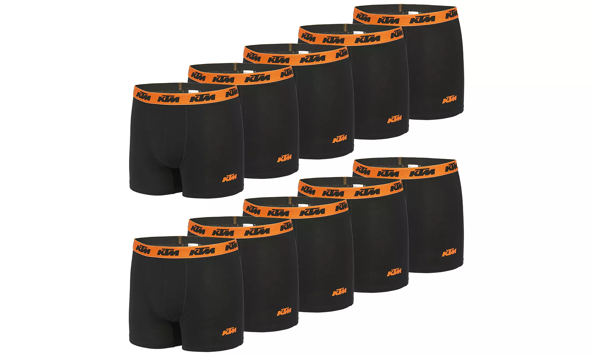 Lot de 4, 5, 8 ou 10 boxers KTM en coton pour homme - Image 6