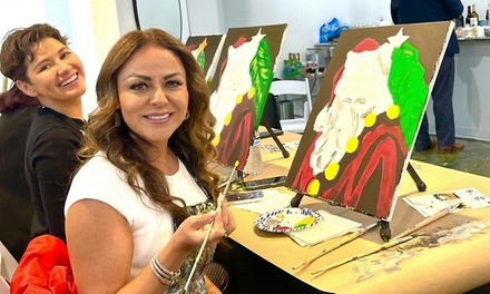Paint & Sip with Beverages & Appetizers for One (2hrs) - LDVinci Art Studio