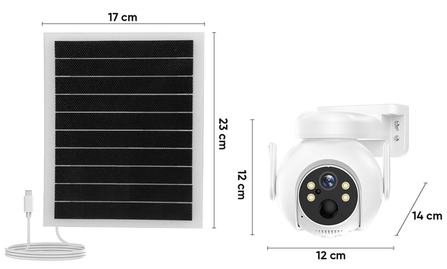 Image 2: Caméra de vidéosurveillance avec recharge solaire
