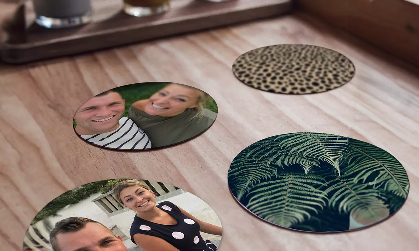 Set de dessous de verre personnalisables sur Hello déco