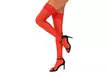 Women Thigh High Stockings Lace Top Stay Up Silky Semi Sheer Pantyhose - Second Medium