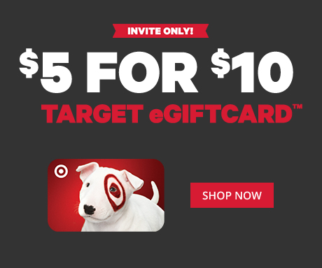 $5 for $10 Target eGiftCard