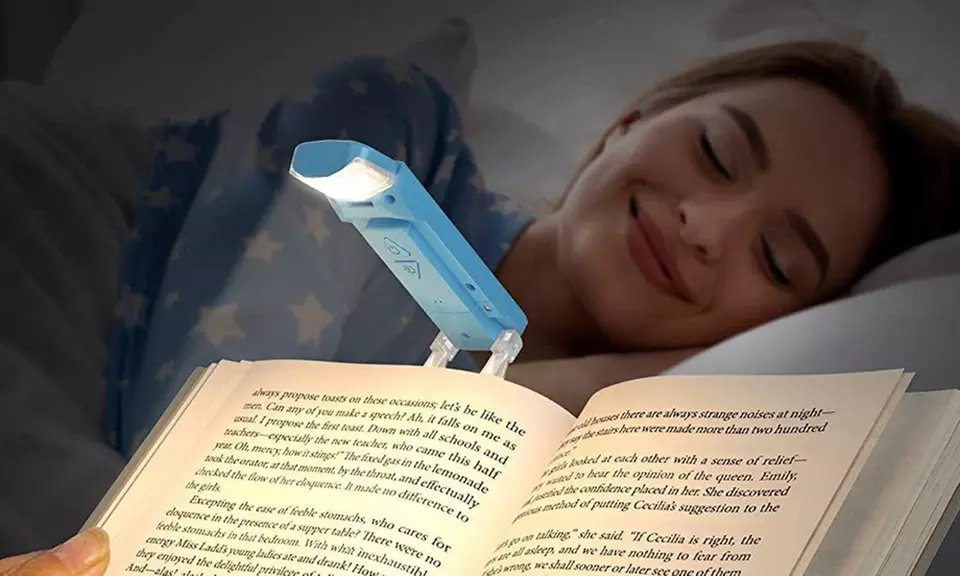 USB Rechargeable Book Light for Reading in Bed Portable Clip-on LED Reading Lamp