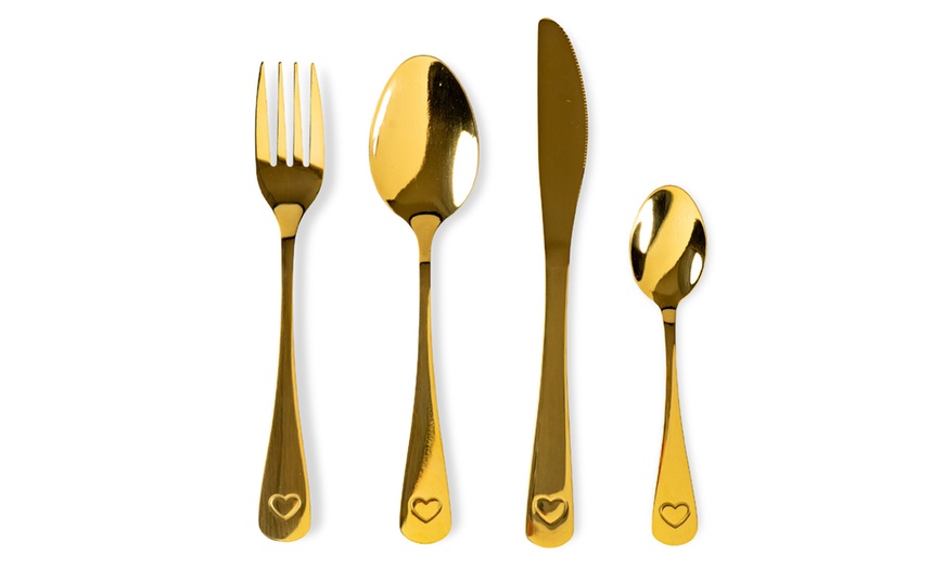 Image 4: 24-teiliges Besteckset aus Edelstahl