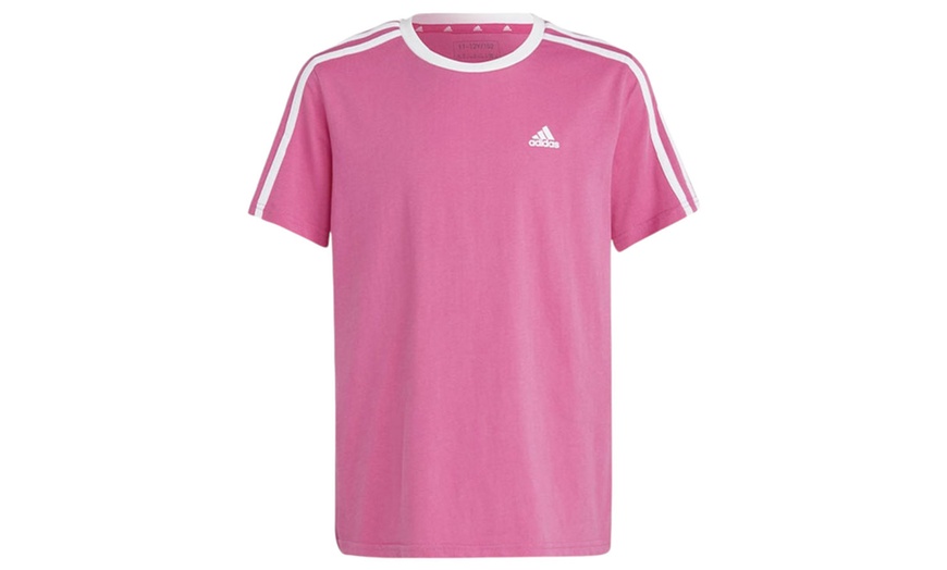 Image 46: Adidas Boys' Unisex Cotton Crew Neck Short Sleeve T-Shirt