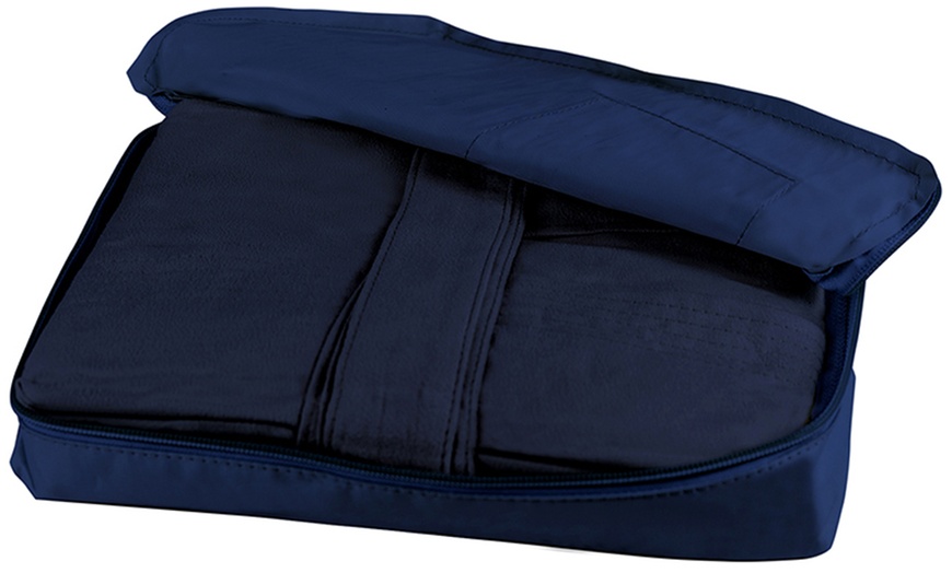 Image 16: Sneldrogend microfiber badjas met capuchon