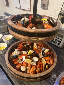 Surf and Turf Dinner for Two. Includes: Seafood Tower and Tomahawk Steak - H Prime Chophouse at Henderson Castle