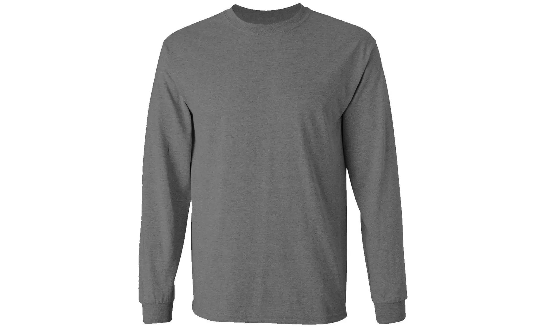 Men's Basic 100% Cotton Long Sleeve Crew Neck T-Shirt (S-3XL)