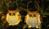 2 Pack Hanging Solar Lanterns Owl Pattern Pathway Decorative Lantern Lights