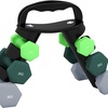 Image 11: SPORTNOW Dumbbells Set with Carry Storage Rack