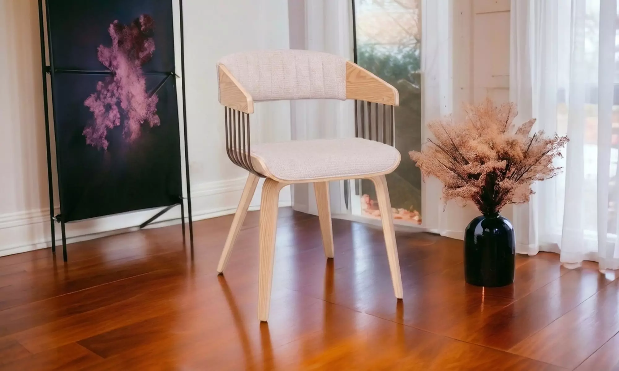 Fauteuil ou lot de 2 chaises rembourrées Frankydust