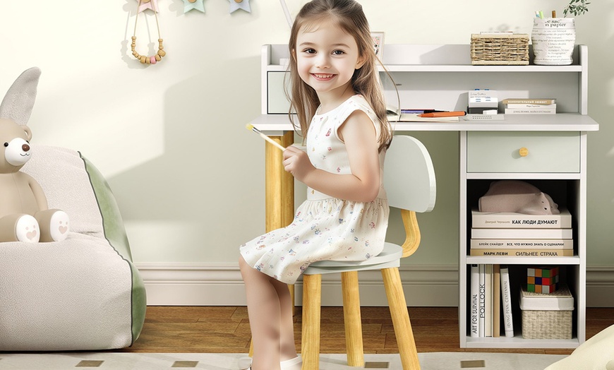 Image 5: AIYAPLAY Kids Desk and Chair Set