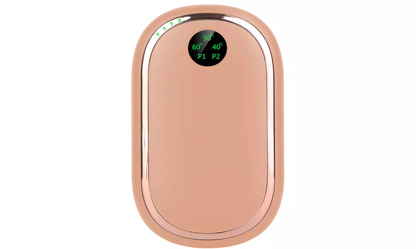 iMounTEK 5,000mAh Double-Sided Hand Warmer & Rechargeable Power Bank w/ Display