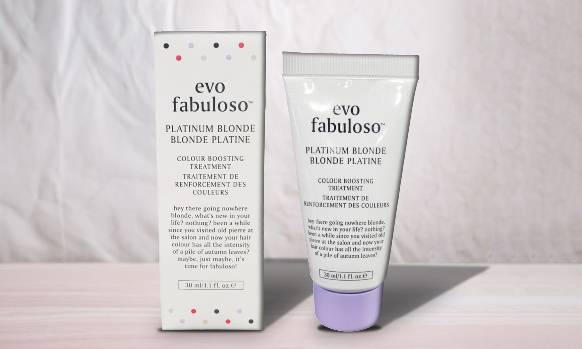 Evo Fabuloso - Platinum Blonde Colour Boosting Treatment, Blonde/Gray Hair 1oz
