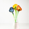 Image 1: Make Your Own Glass Flower (1 or 2) & Optional 3 Flower Bouquet 