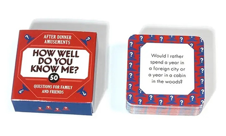 Image 7: One or Four Travel Card Games - Family Fun Questions and Riddles