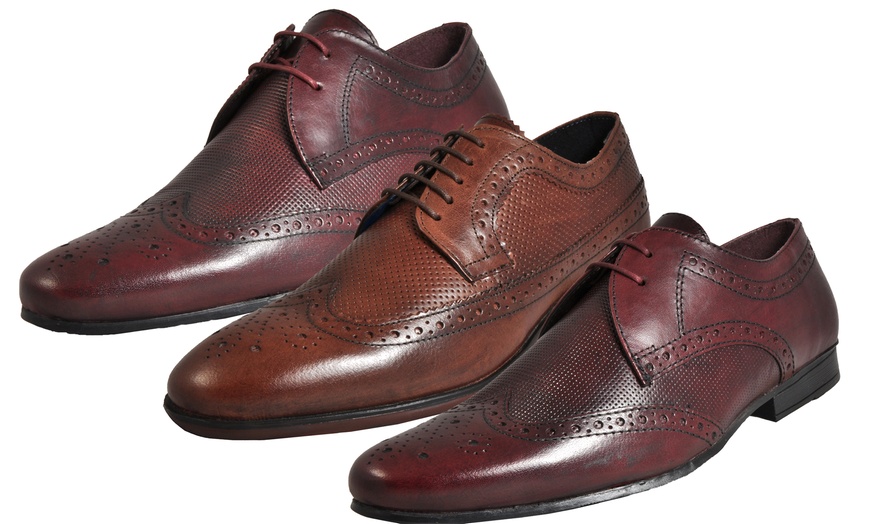 Image 1: Men's Leather Brogues