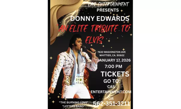 An Elite Tribute To Elvis on January 17 at 7 PM