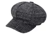 Artist Vintage Newsboy Cabbie Peaked Beret Cap Warm Baker Boy Visor Hat Flat Cap - Second Medium