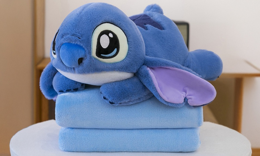 Image 12: Cartoon Pillow Blanket