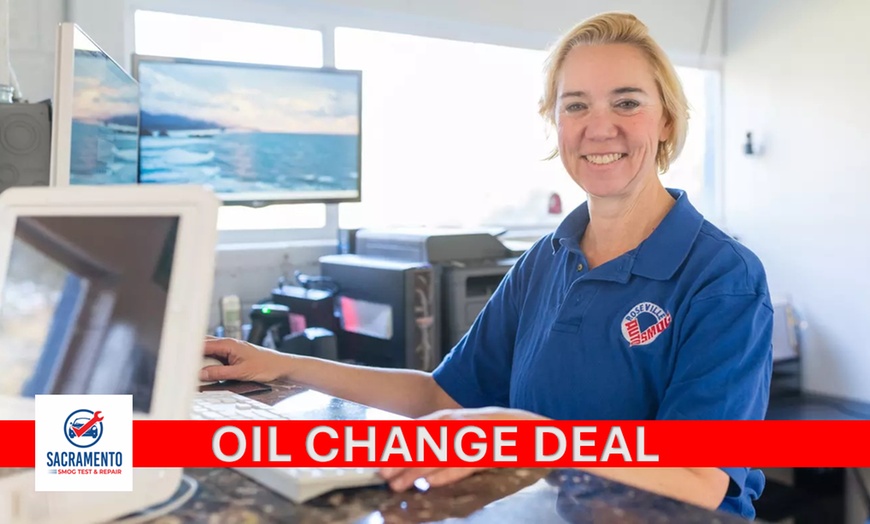 Image 2: Full Synthetic Oil Change with Filter (Up to 5 Quarts), Fluids & More