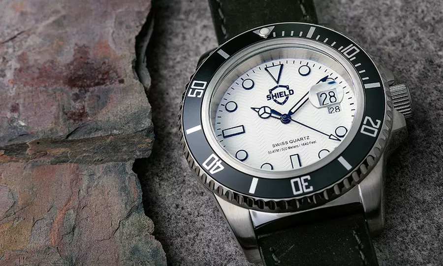Shield Cousteau Men's Swiss Pro-Diver Watch with 500m Water Resistance - Primary Image